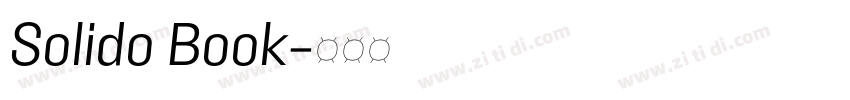 Solido Book字体转换 Solido Book字体转换